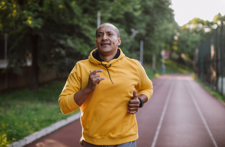 Man jogging